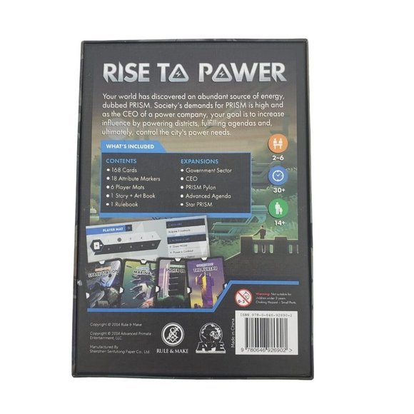 Ape Board game Rise to Power - A City-Building Strategy Card Game - Picture 2 of 11
